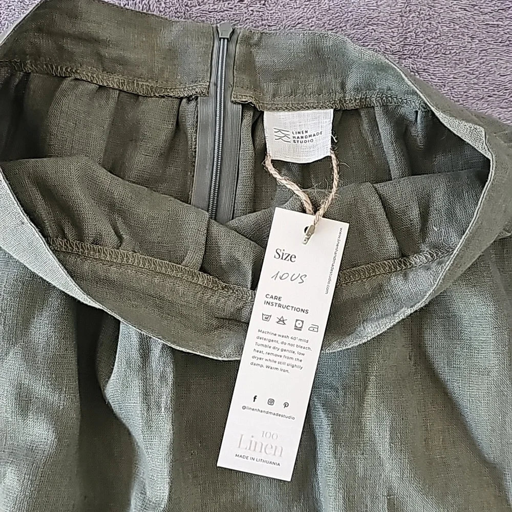 100% Linen Skirt - Picture 2 of 4
